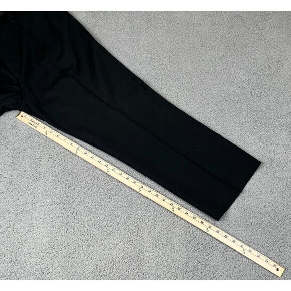 Porto Filo Extra Fine Dress Pants Polyester Men’s Size 34-36x27.5 Color Black - Picture 7 of 13